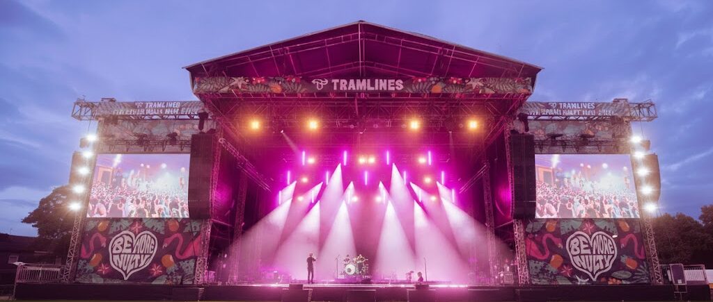 tramlines sheffield illustration